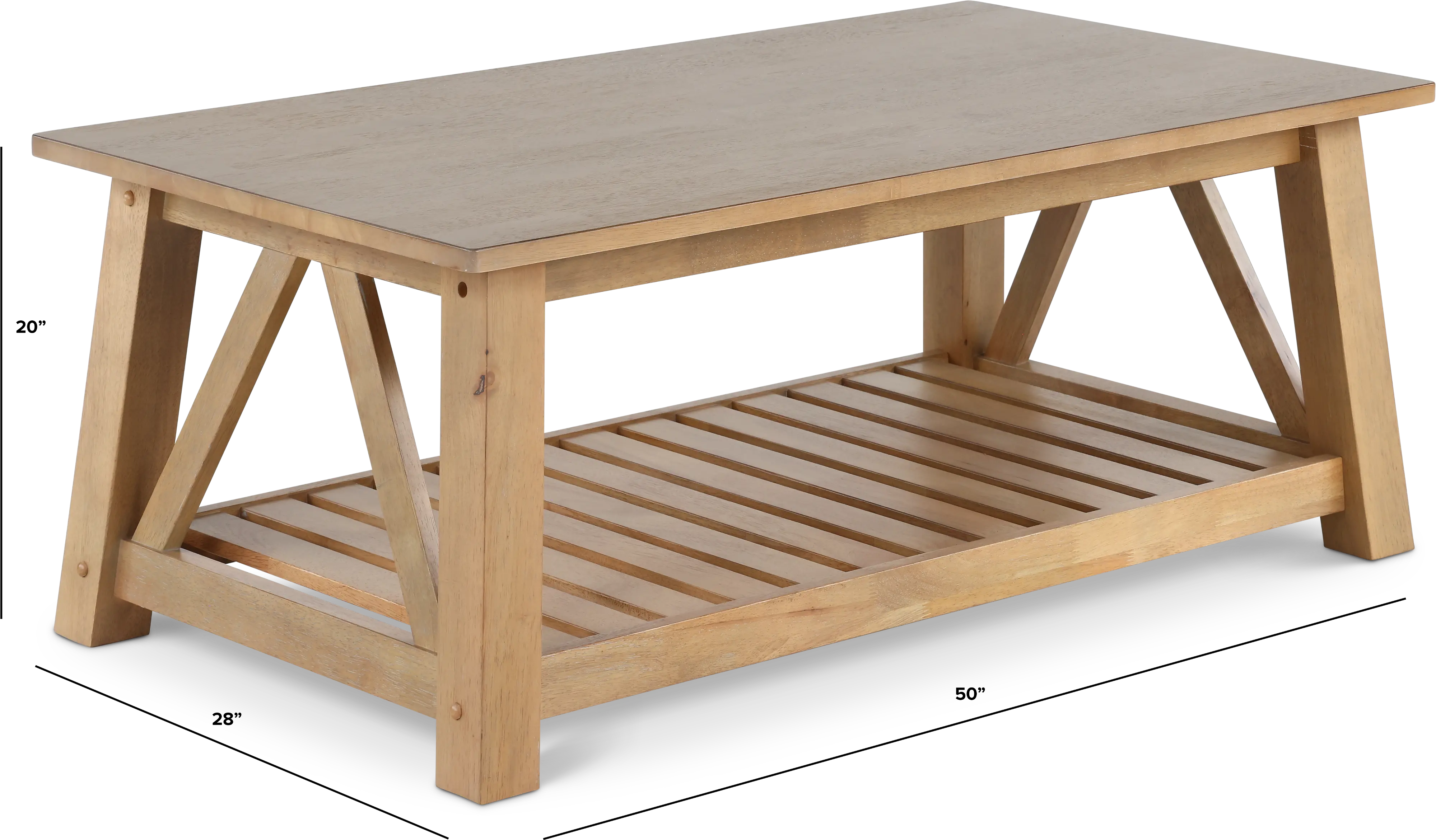 Riverside Brown Coffee Table-3