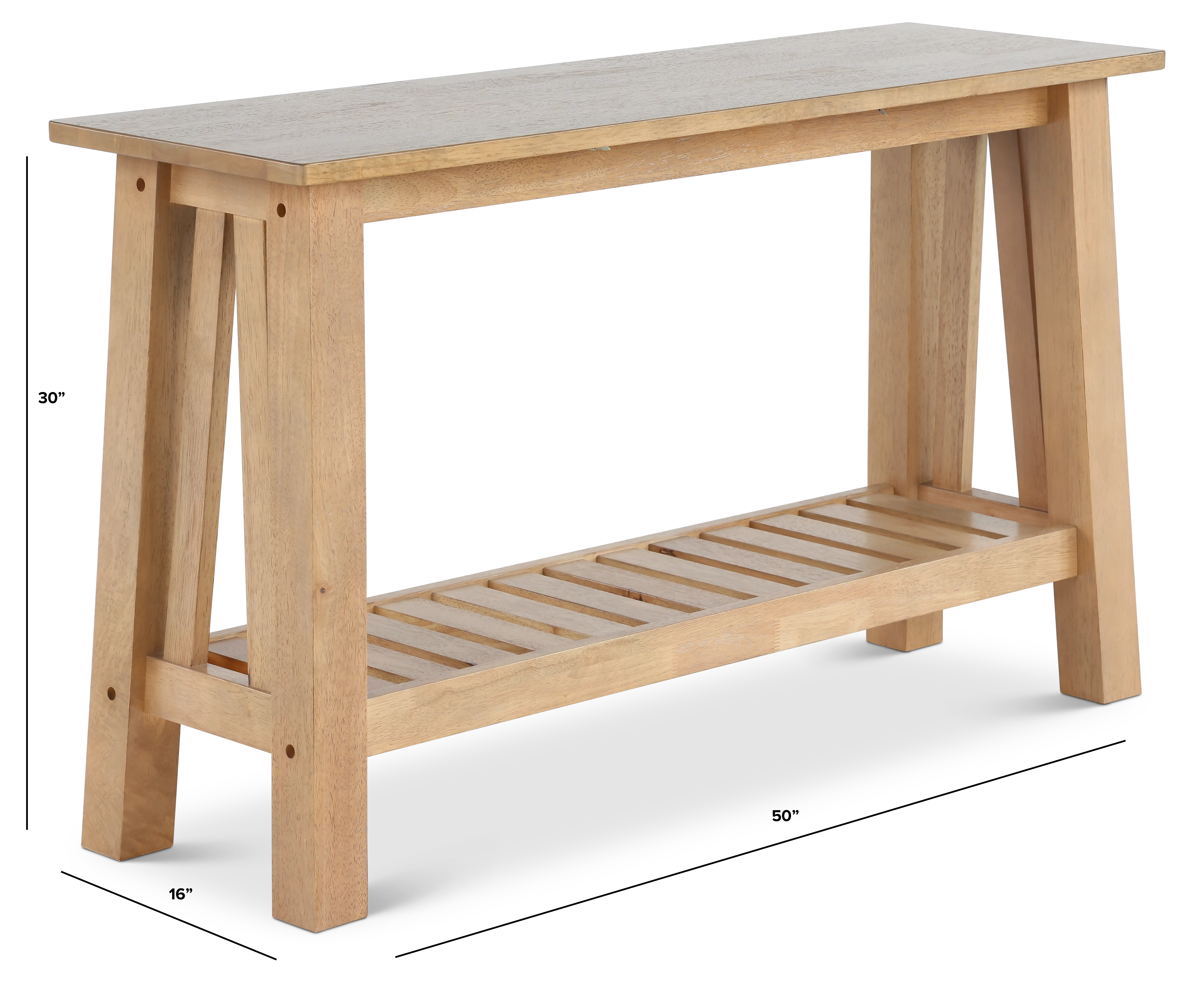 Riverside Burlap Brown Industrial Sofa Table-3