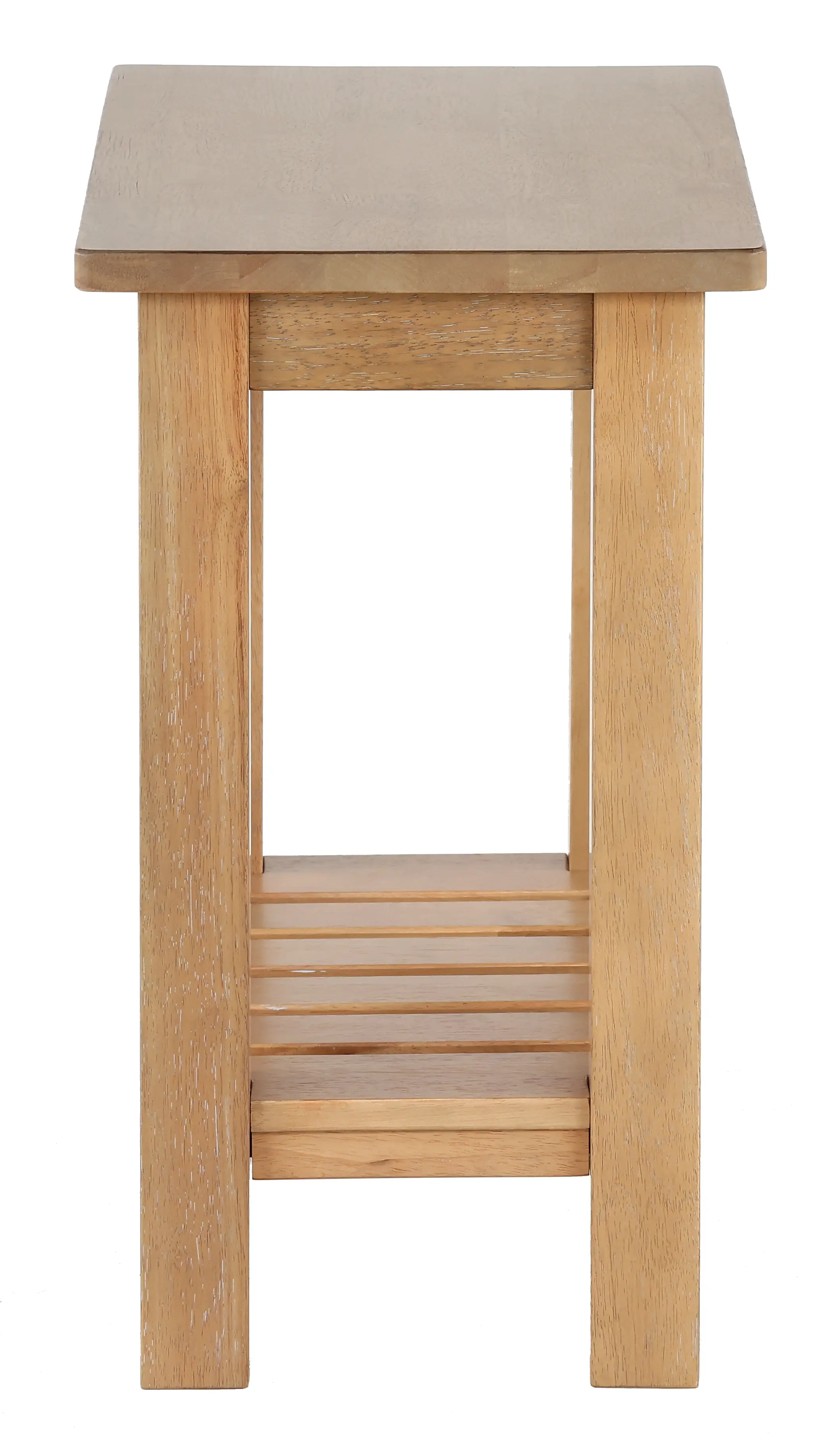 Riverside Burlap Brown Side Table-4