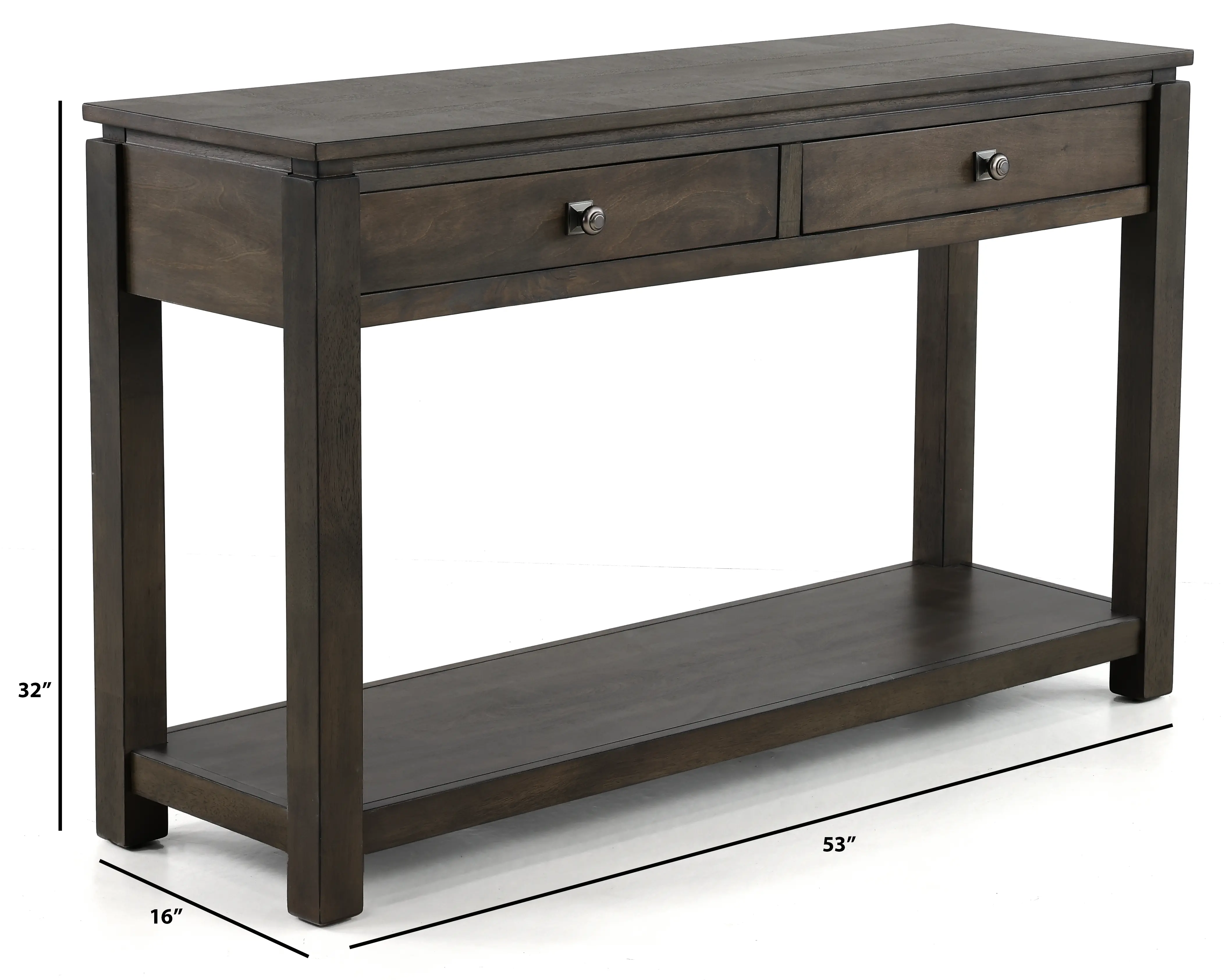Hartford Brown Console Table-3