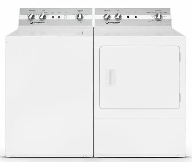 .SPQ-W/W-5003-ELE-PR Speed Queen Electric Washer and Dryer Set - 5003, White-1