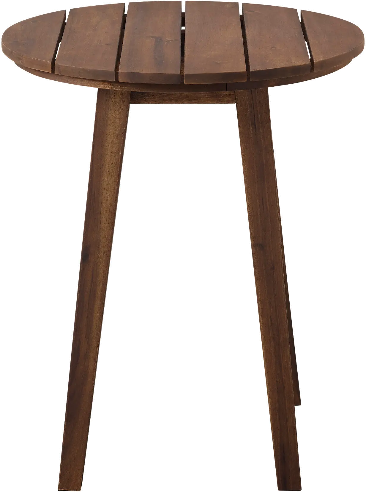 OWCLSTDB Dark Brown Round Patio Side Table - Walker Edison-1
