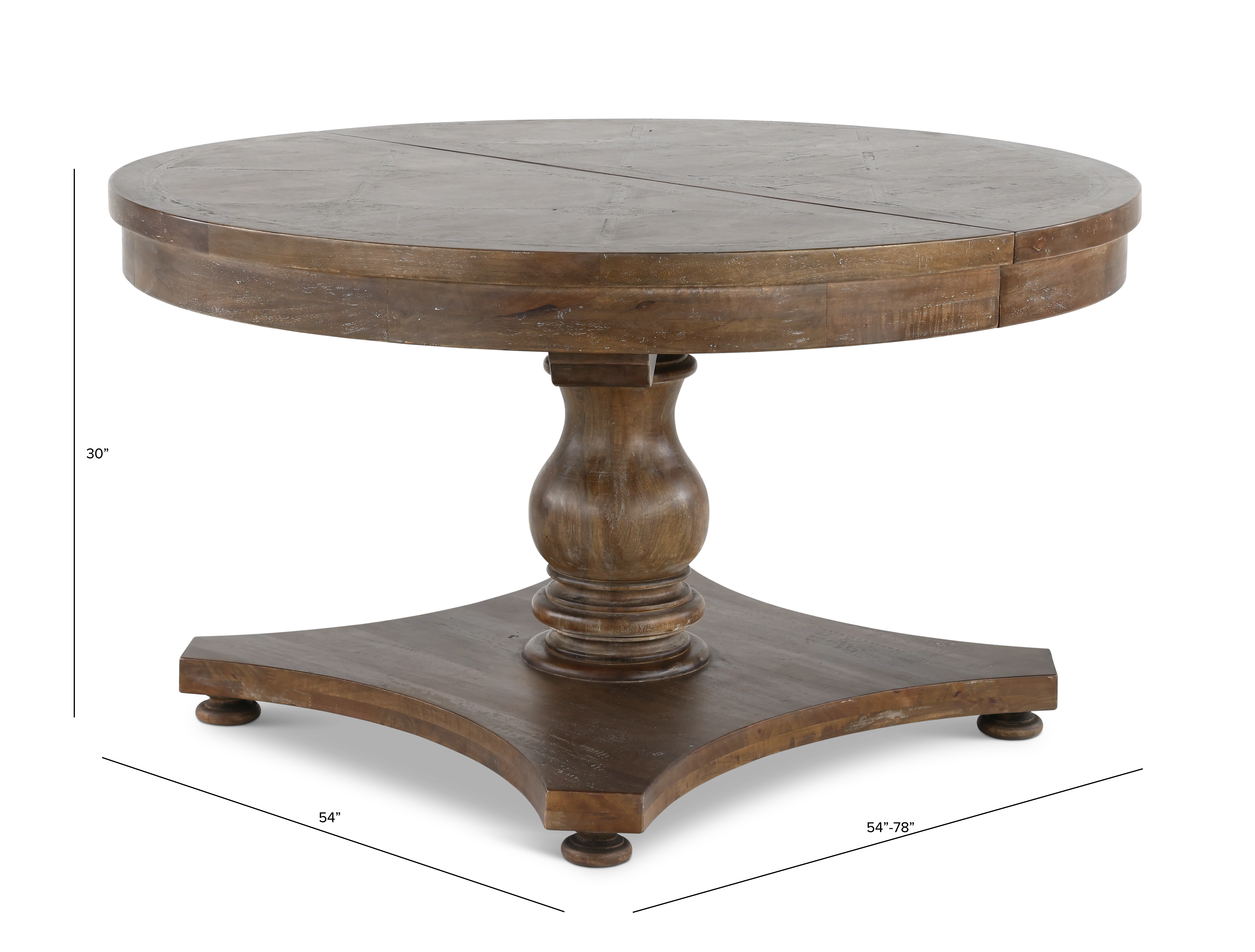 French Country Timberwood  Dining Table-2