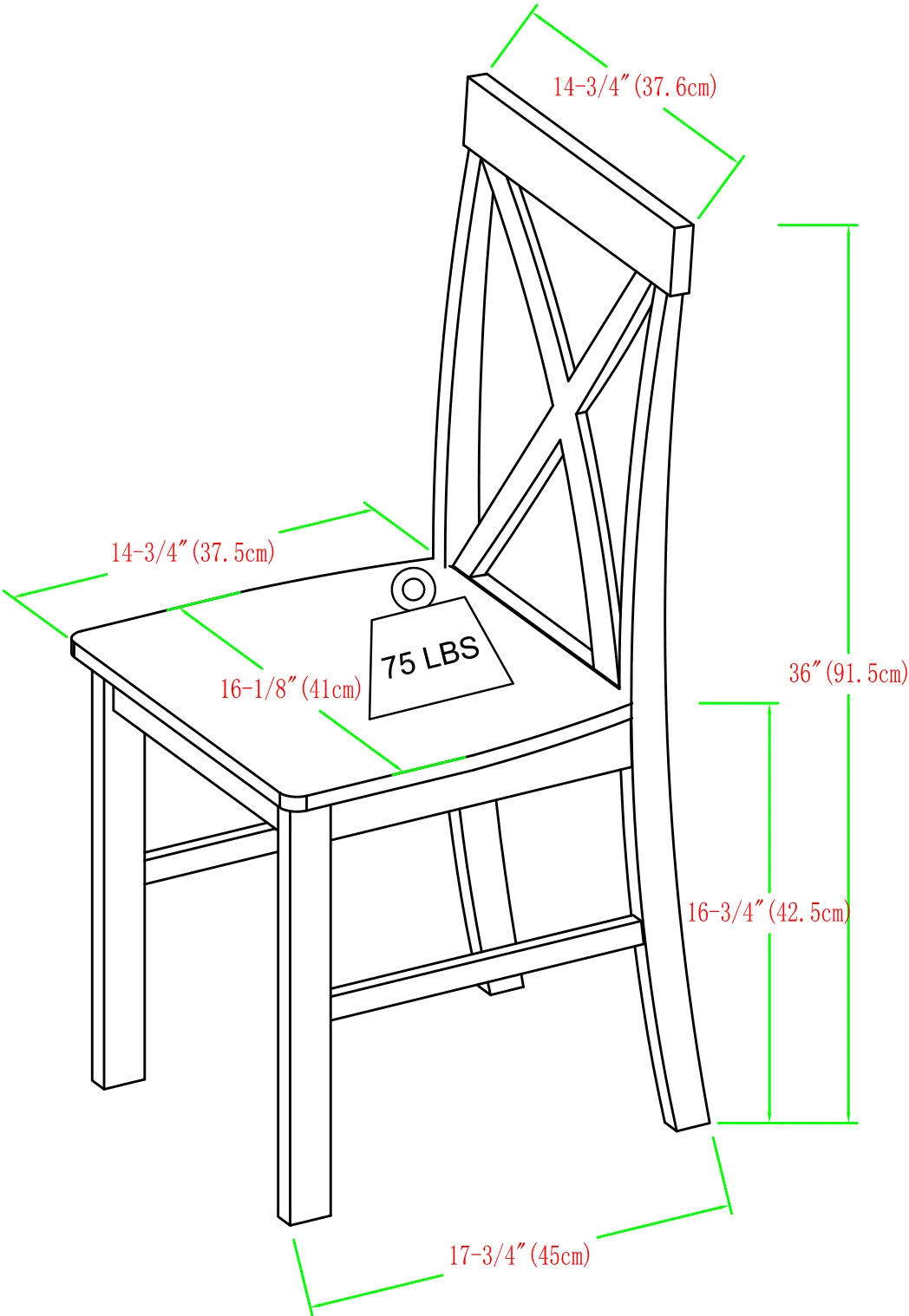 TW485PCXBGY McHale White and Gray 5 Piece Dining Room Set - Walker Edison-6