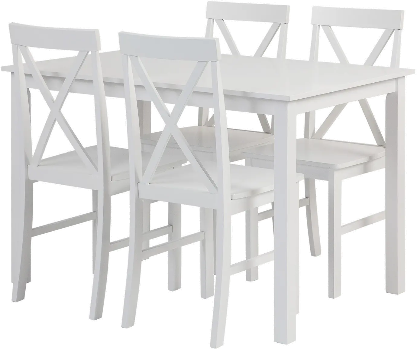 TW485PCXBWH McHale White 5 Piece Dining Room Set - Walker Edison-4