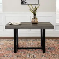TW52DSWGY Durange Rustic Gray Dining Room Table - Walker Edison