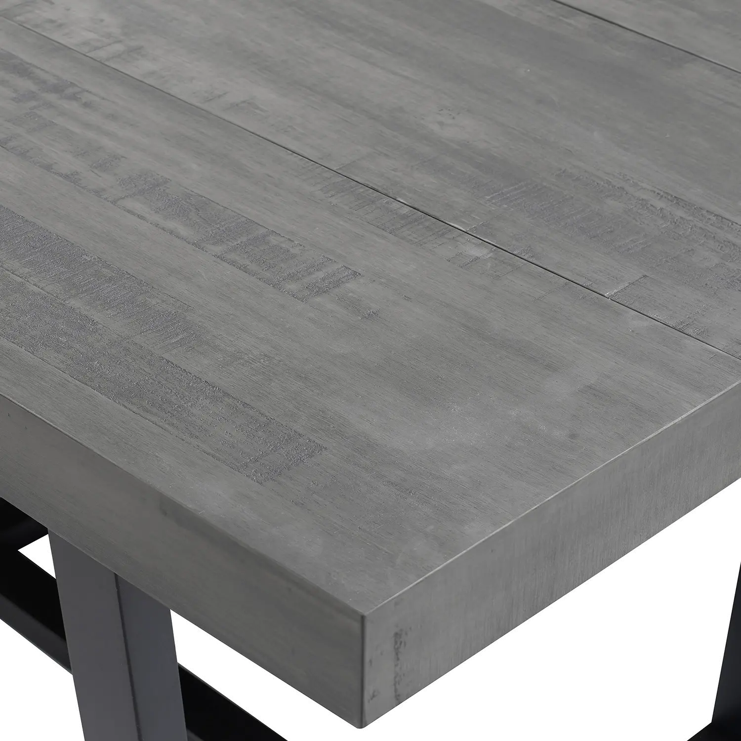 TW52DSWGY Durange Rustic Gray Dining Room Table - Walker Edison-5