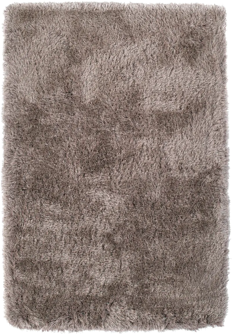 Impact 5 x 8 Mushroom Brown Shag Rug