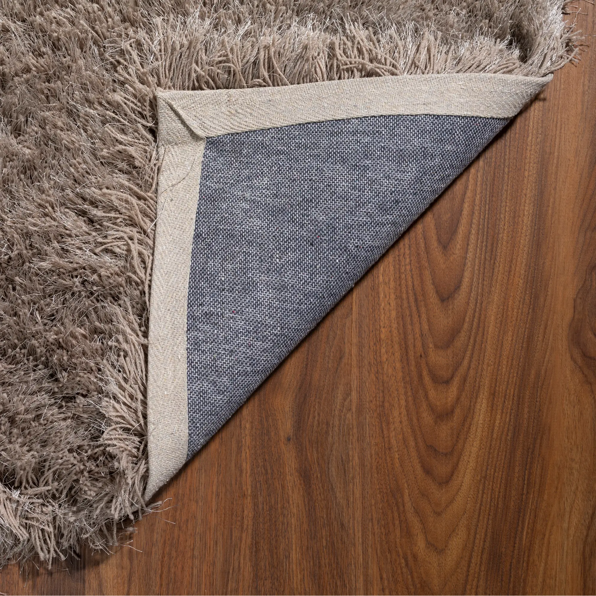 IA100MU5X8-MUSHROOM Impact 5 x 8 Mushroom Brown Shag Rug-2