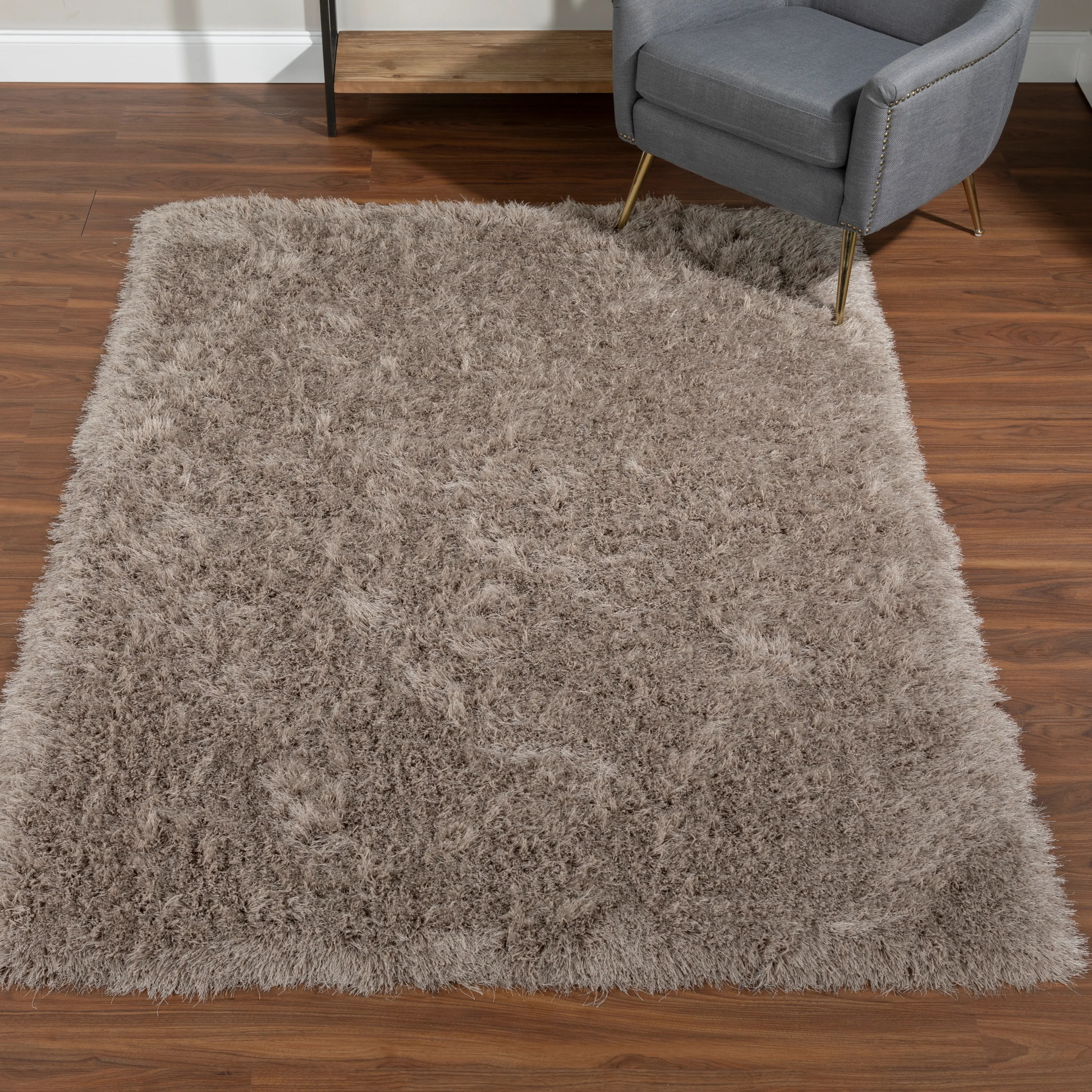 IA100MU8X10-MUSHROOM Impact 8 x 10 Mushroom Brown Shag Rug-4