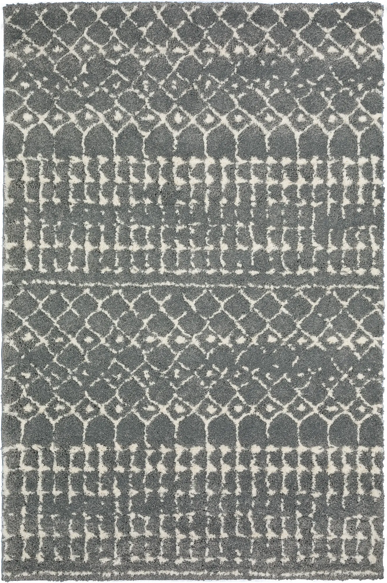 MQ2ME5X7-METAL Marquee 5 x 8 Metal Gray Shag Rug-1