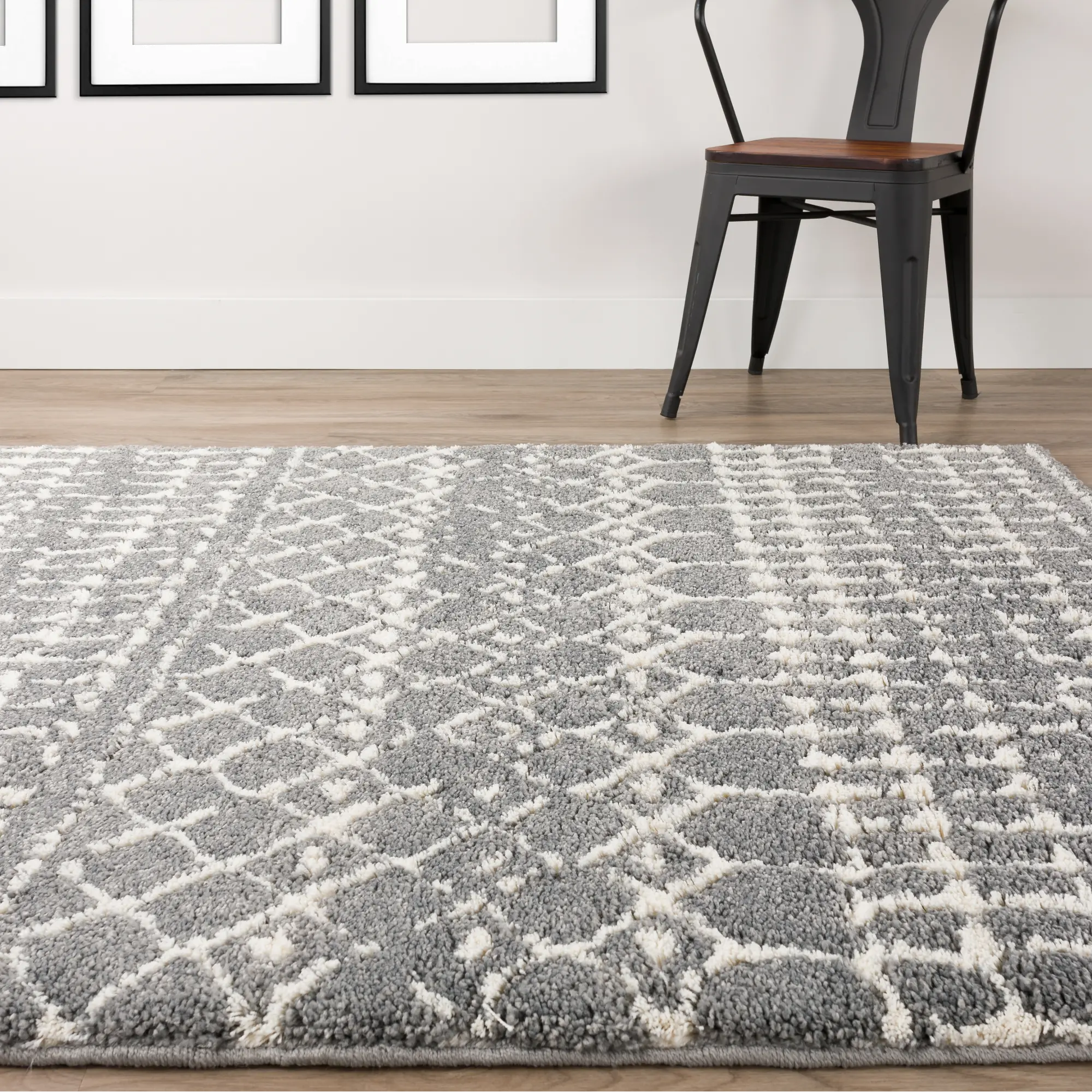 MQ2ME5X7-METAL Marquee 5 x 8 Metal Gray Shag Rug-4