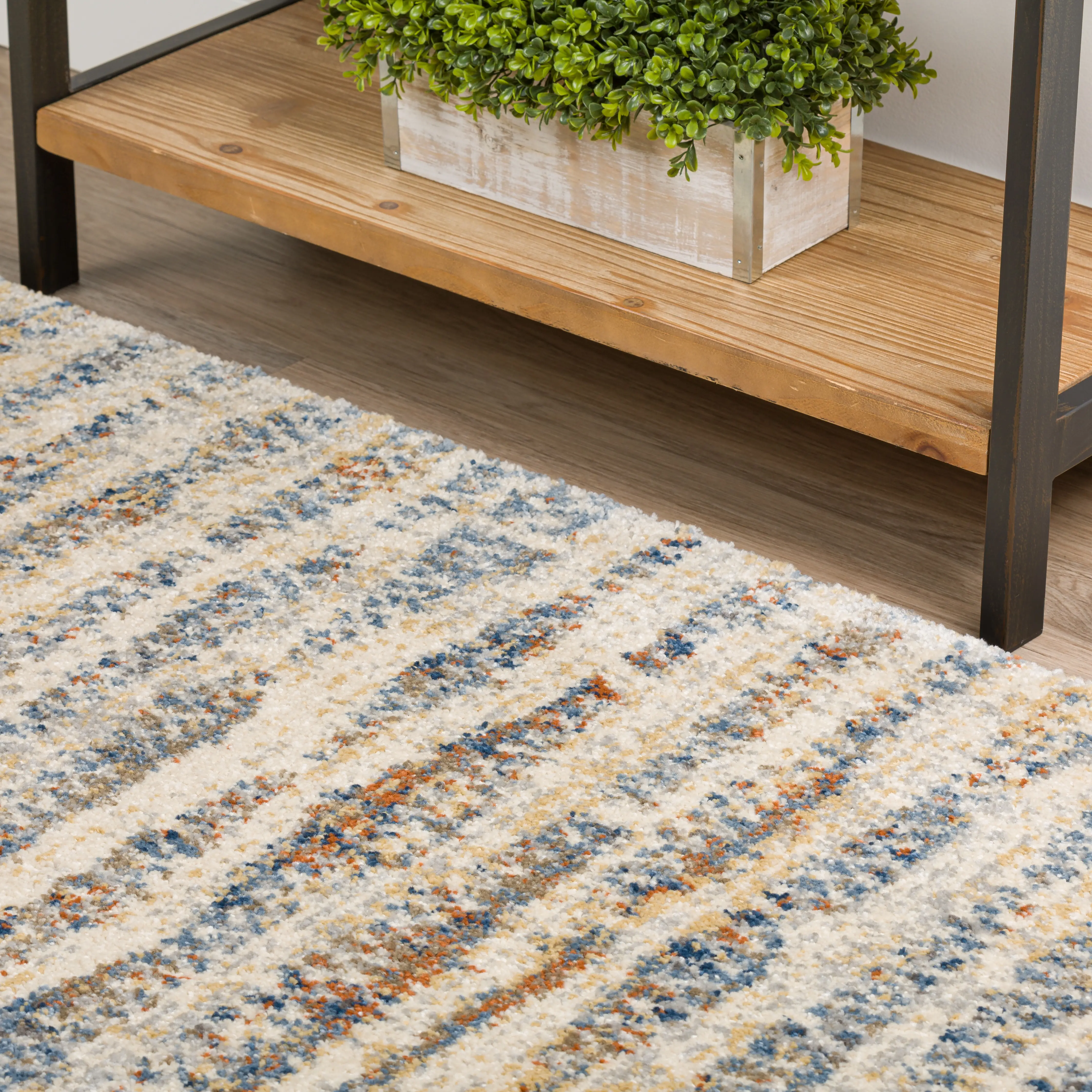 OR16MU5X7-MULTI Orleans 5 x 7 Contemporary Ivory Area Rug-7