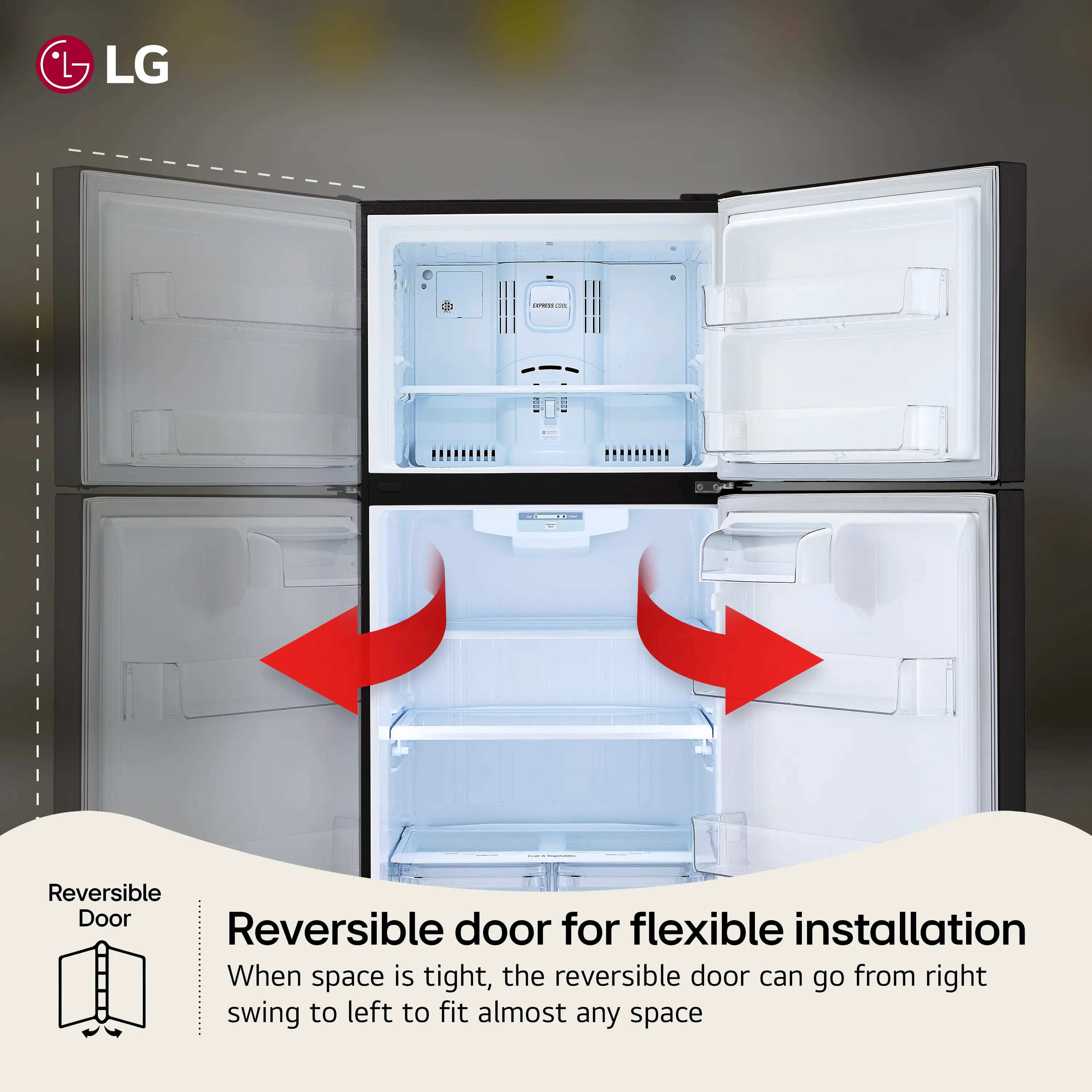 LTCS20020B LG 20.2 cu ft Top Freezer Refrigerator - 30 W Black-2