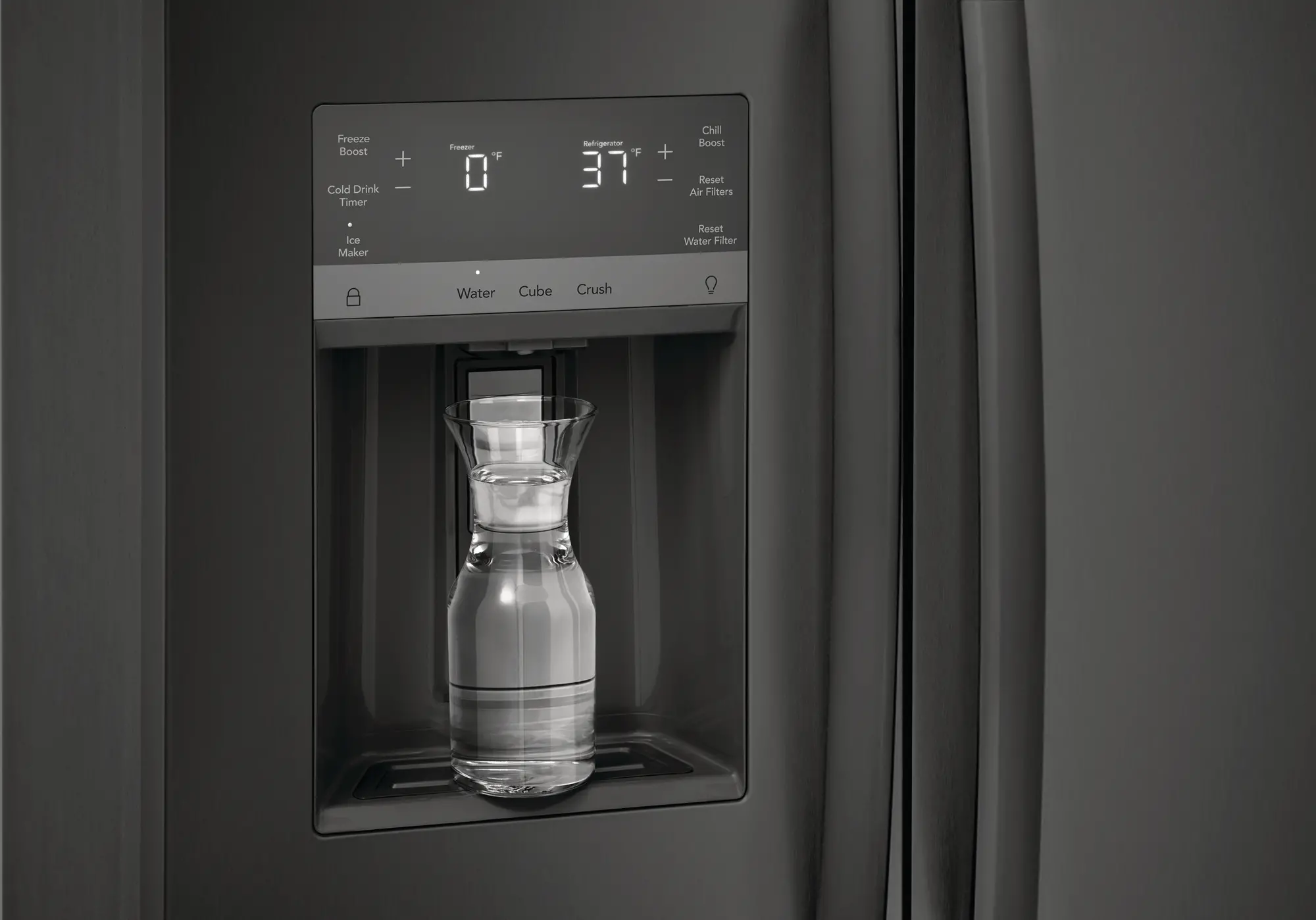 GRSS2652AD Frigidaire Gallery 25.6 cu ft Side by Side Refrigerator - Black Stainless Steel-2