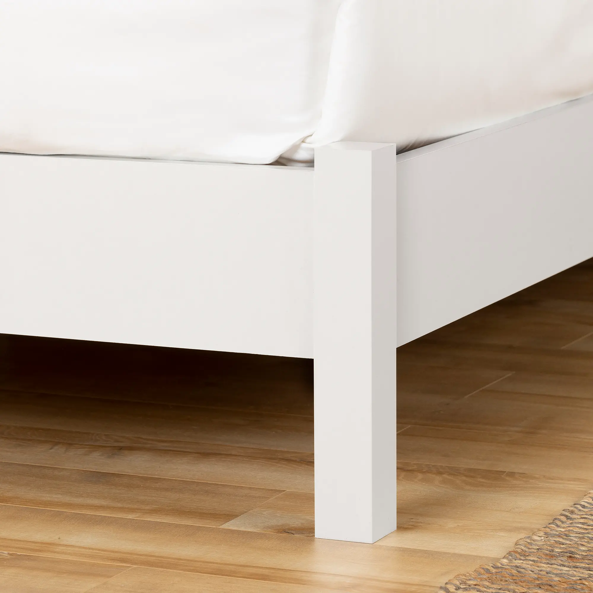 13214 White and Elm Full Platform Bed with Headboard - South Shore-4