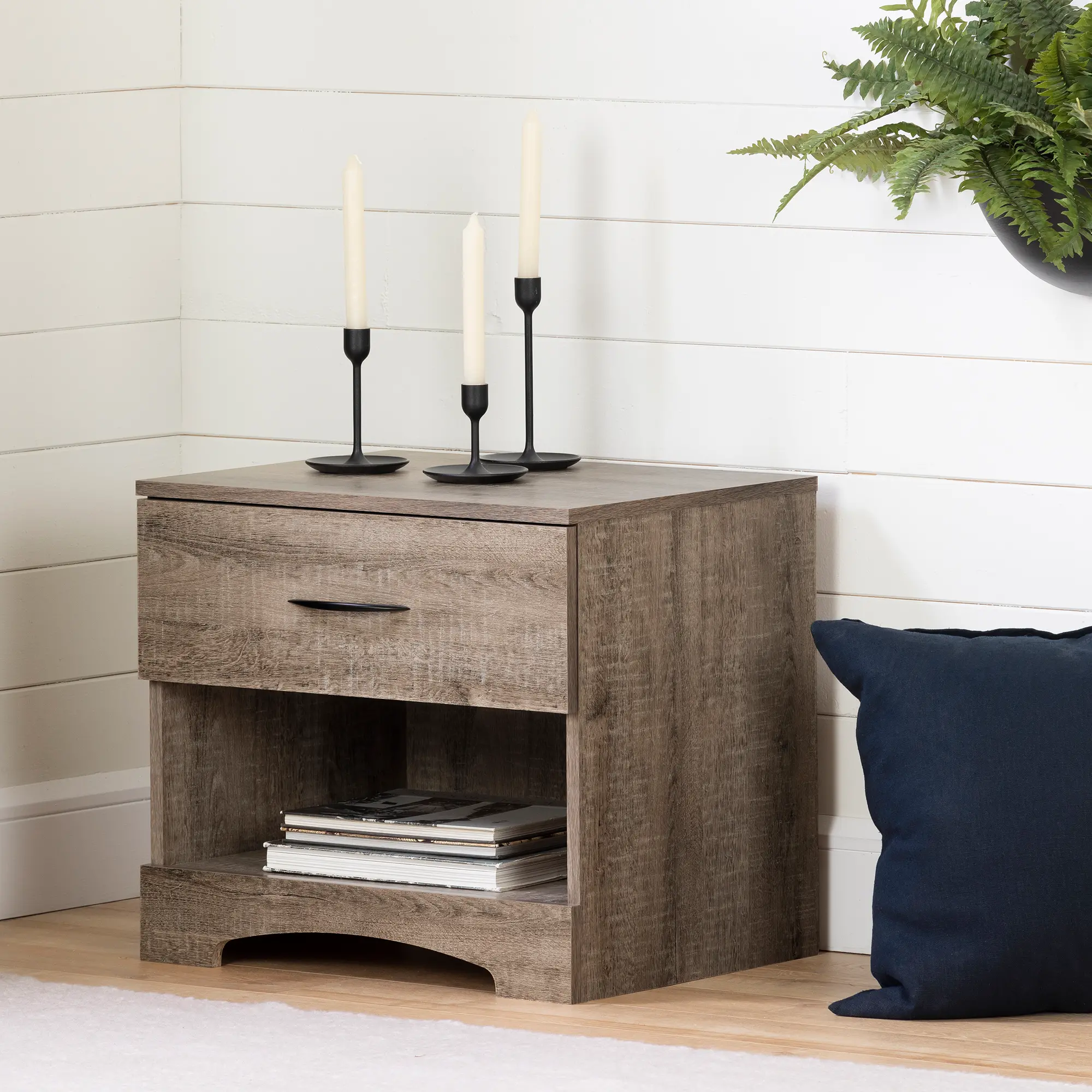 13116 Step One Weathered Oak 1-Drawer Nightstand - South Shore-2