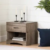 13116 Step One Weathered Oak 1-Drawer Nightstand - South Shore
