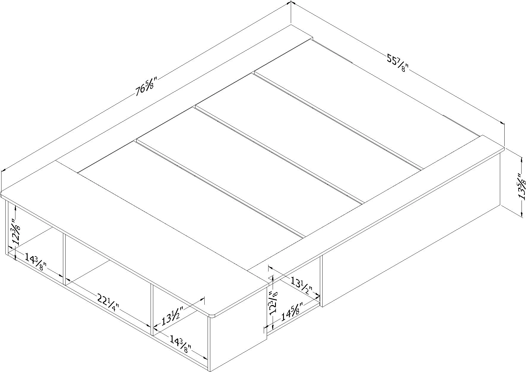 13131 Vito Pure White Storage Bed - South Shore-6