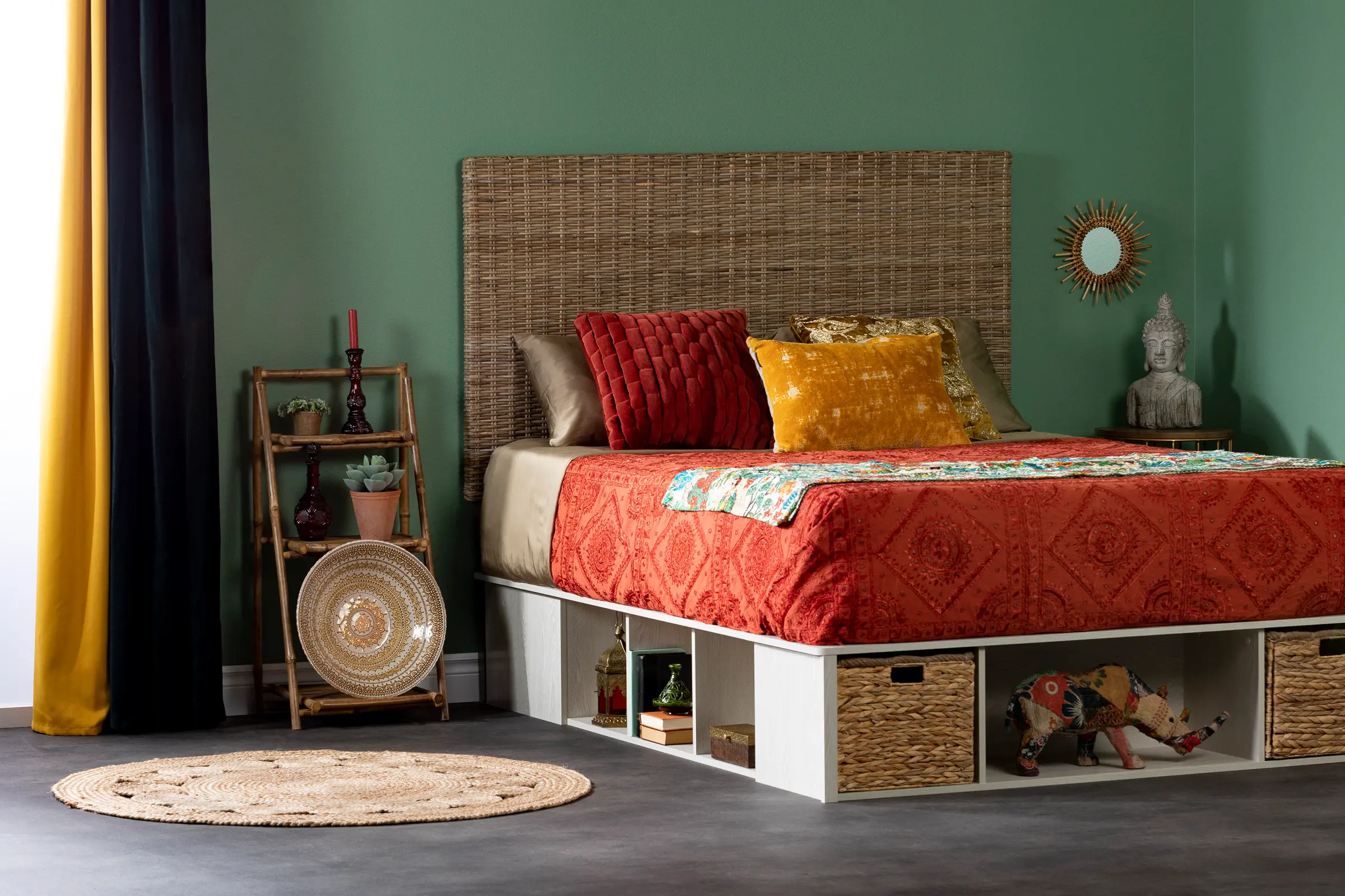 13708 Avilla Rattan Queen Headboard - South Shore-5