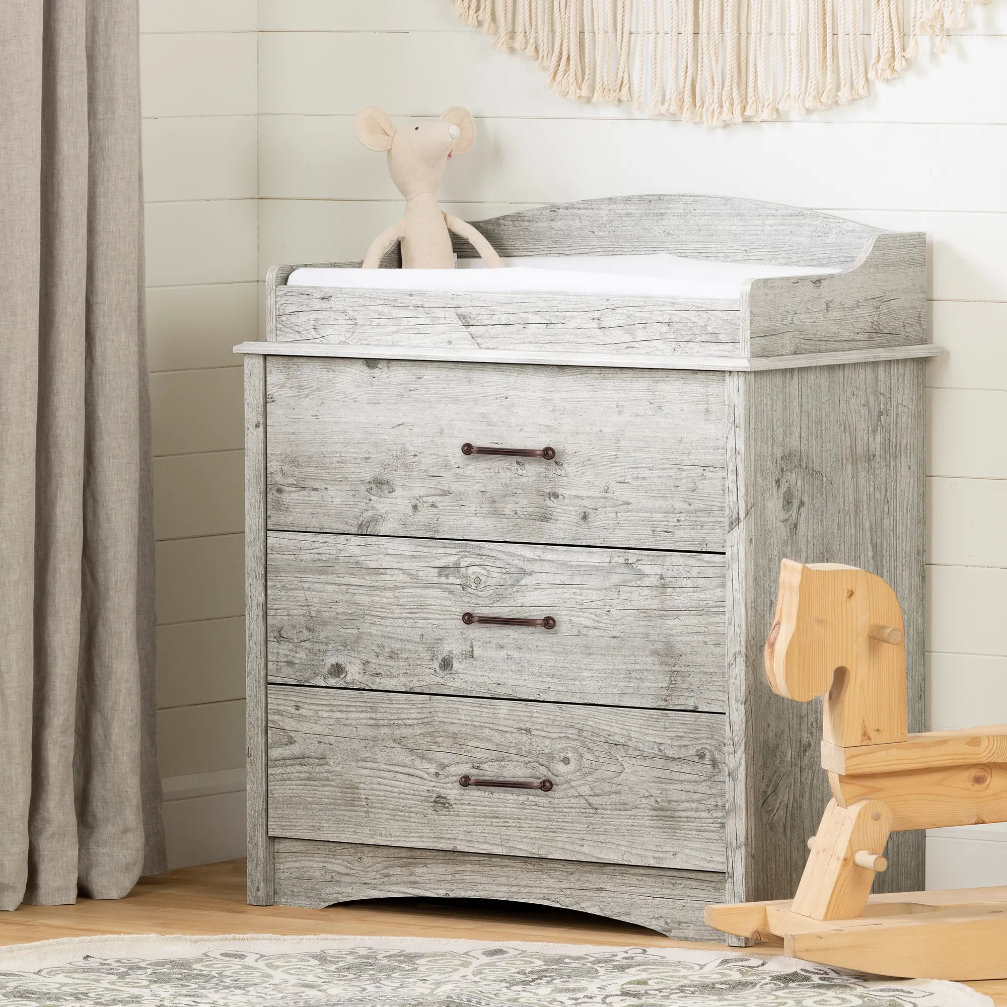 12996 Helson Seaside Pine Changing Table - South Shore-2