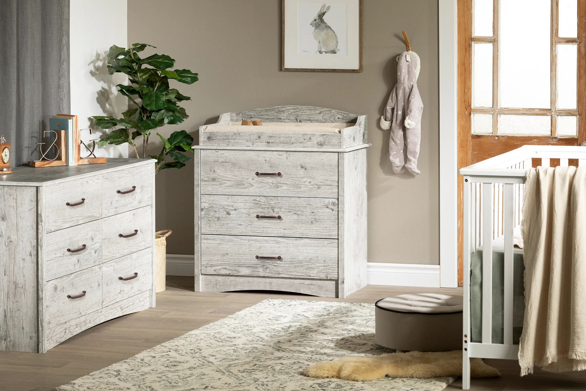 12996 Helson Seaside Pine Changing Table - South Shore-5