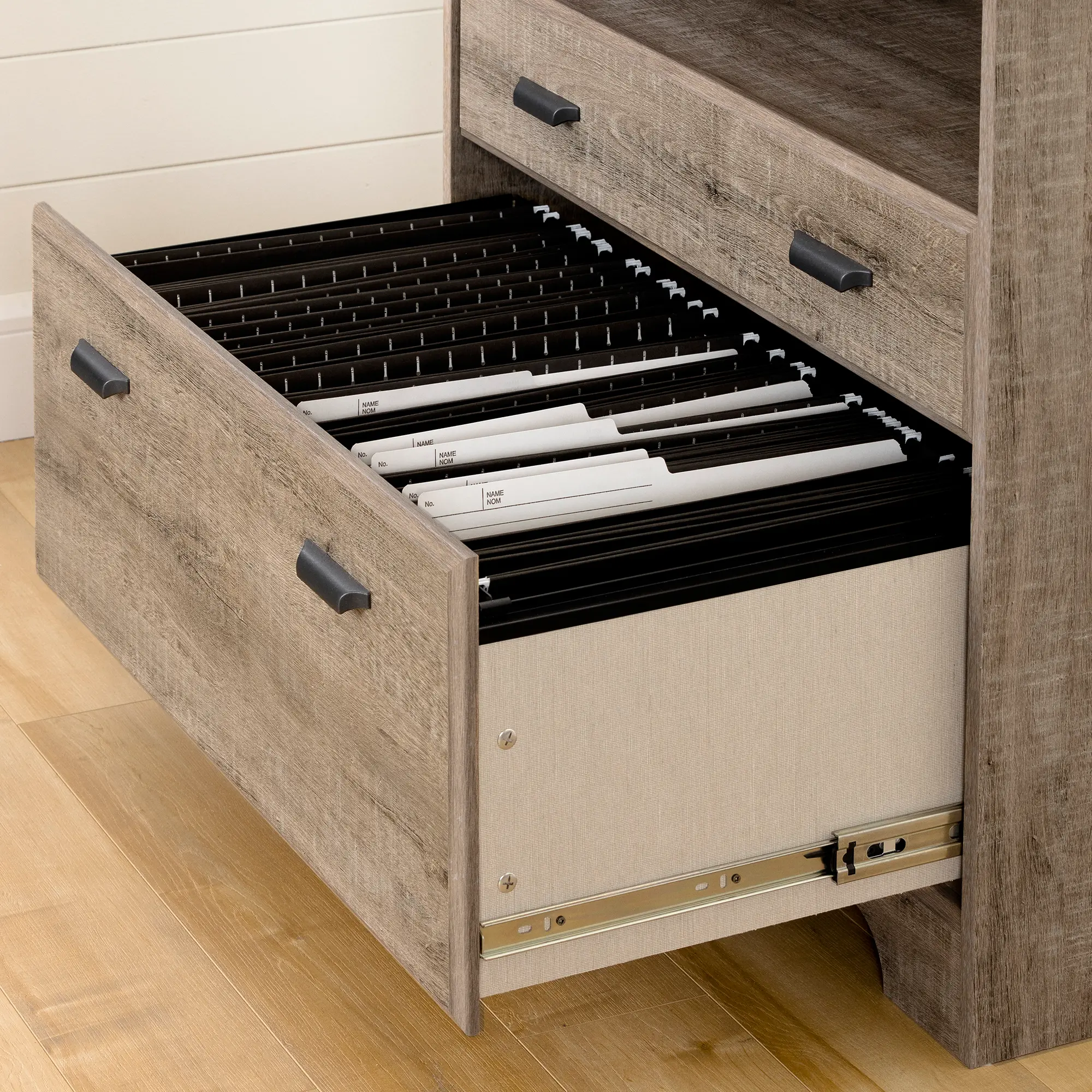 13102 Versa Weathered Oak 2-Drawer File Cabinet - South Shore-4