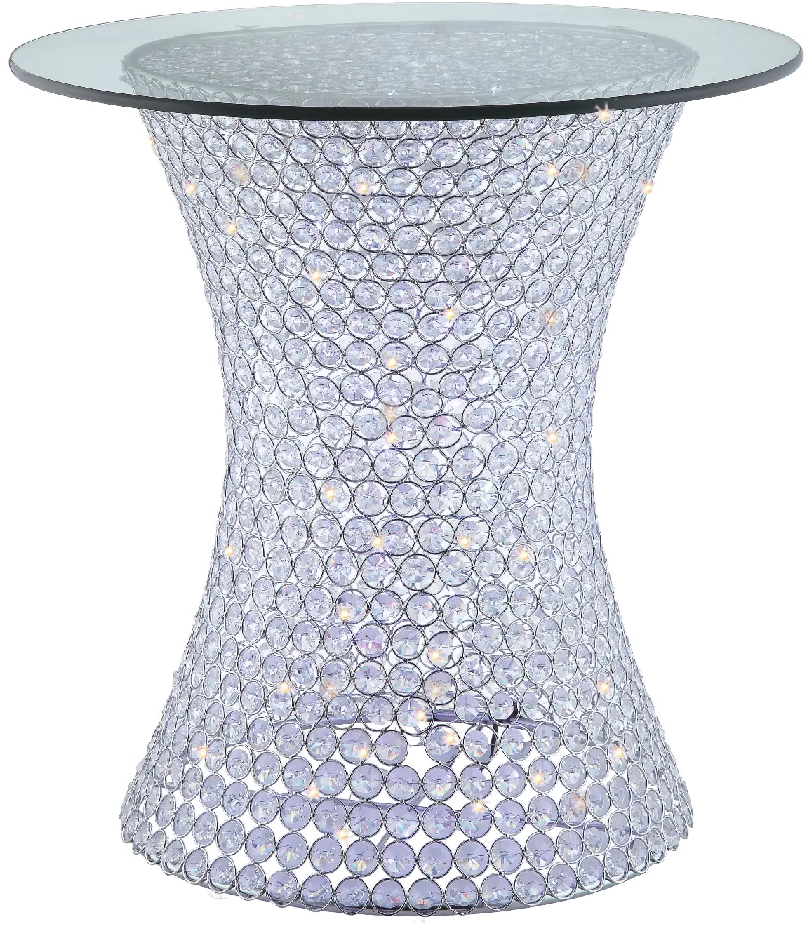KIT/4200CE/CRST-END Crystal Round End Table-1