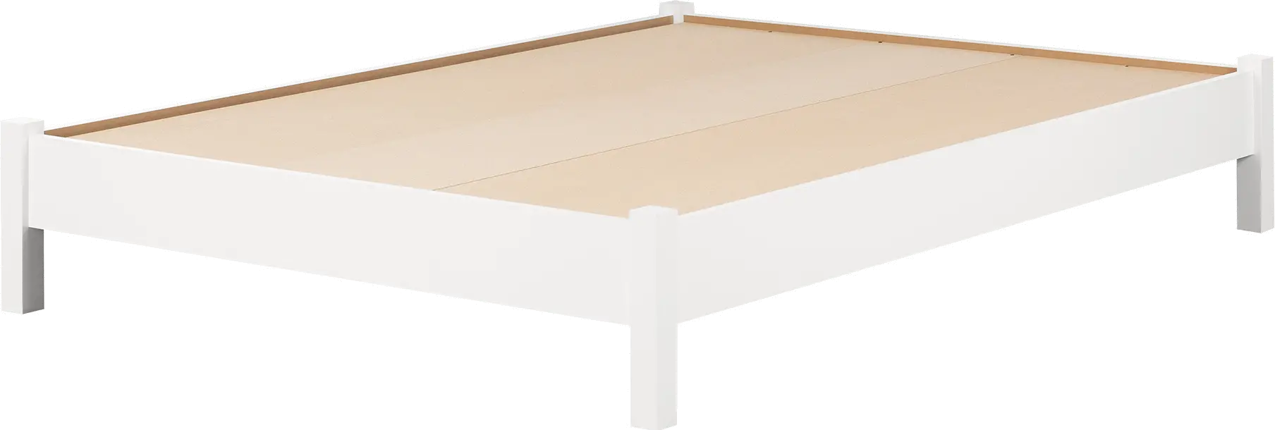13209 Munich Pure White Platform Bed - South Shore-5