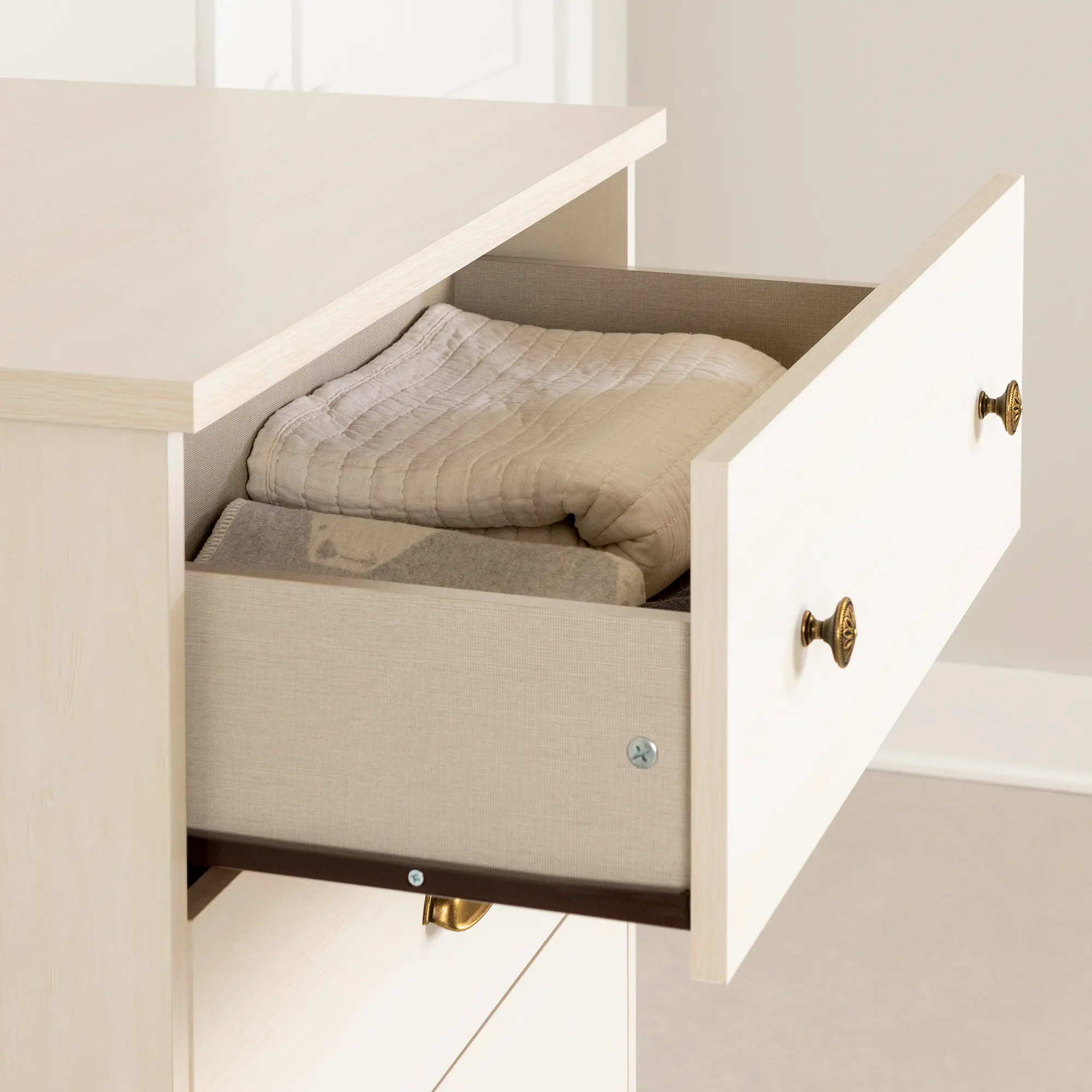 13476 Lyara White Wash 4-Drawer Chest - South Shore-3
