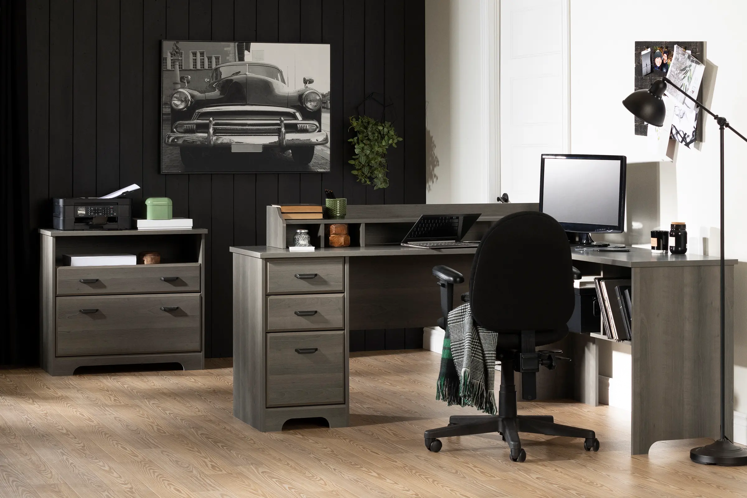 13105 Versa Gray Maple L-Shaped Desk - South Shore-6