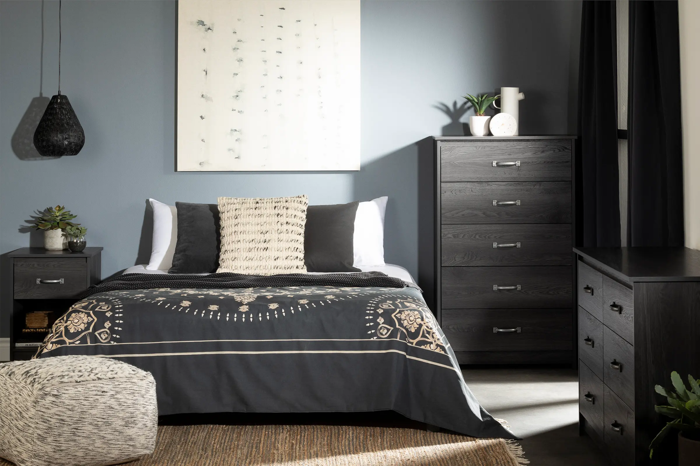 12983 Tassio Farmhouse Gray Oak Chest of Drawers - South Shore-5