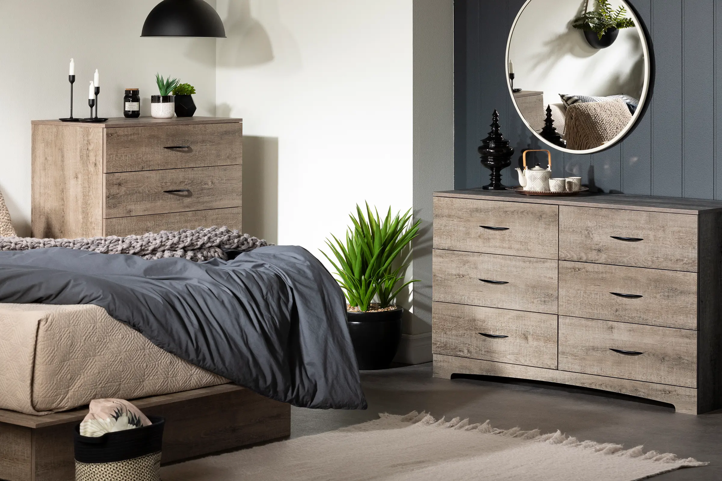 13115 Step One Weathered Oak 6-Drawer Dresser - South Shore-4