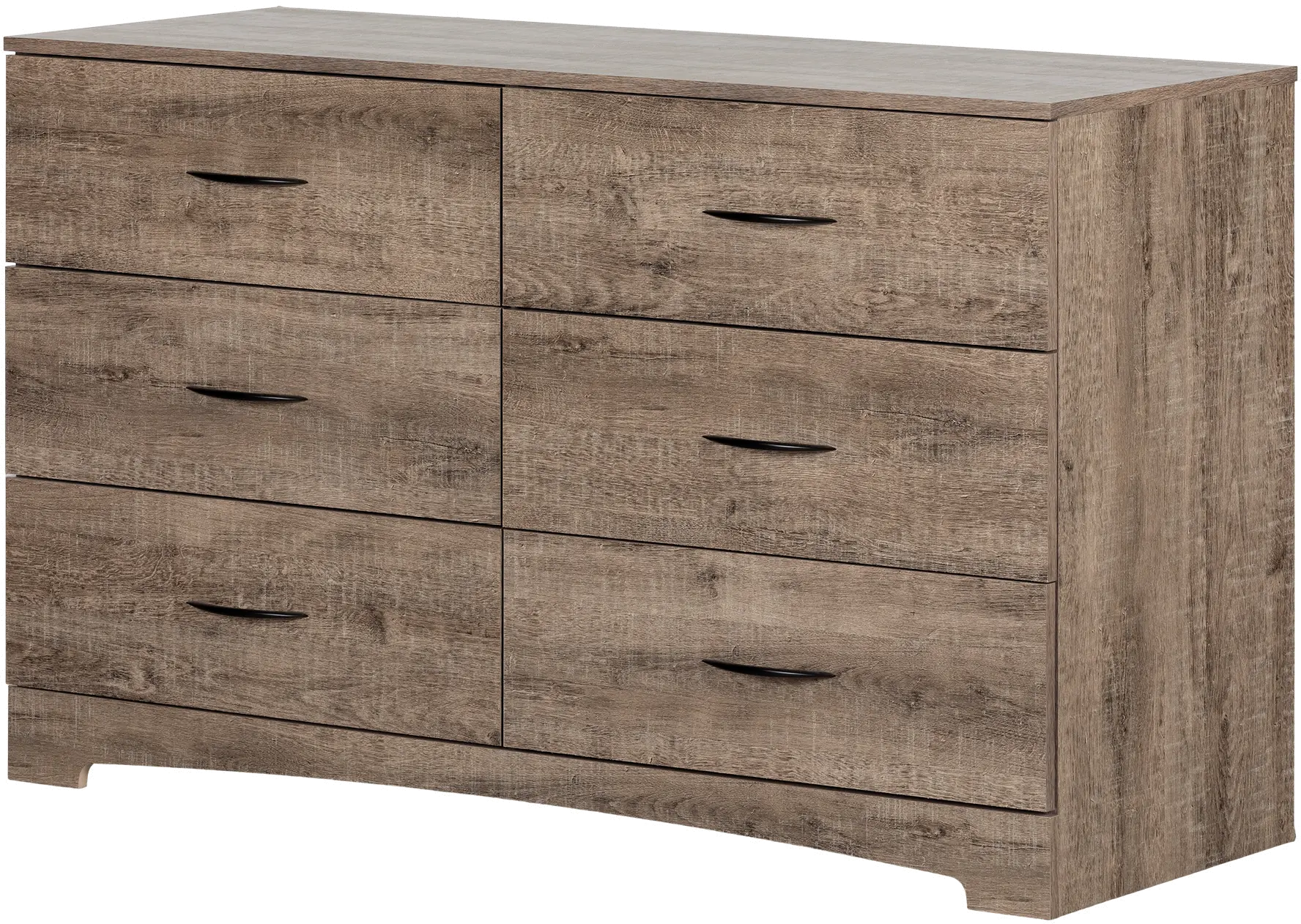 13115 Step One Weathered Oak 6-Drawer Dresser - South Shore-1