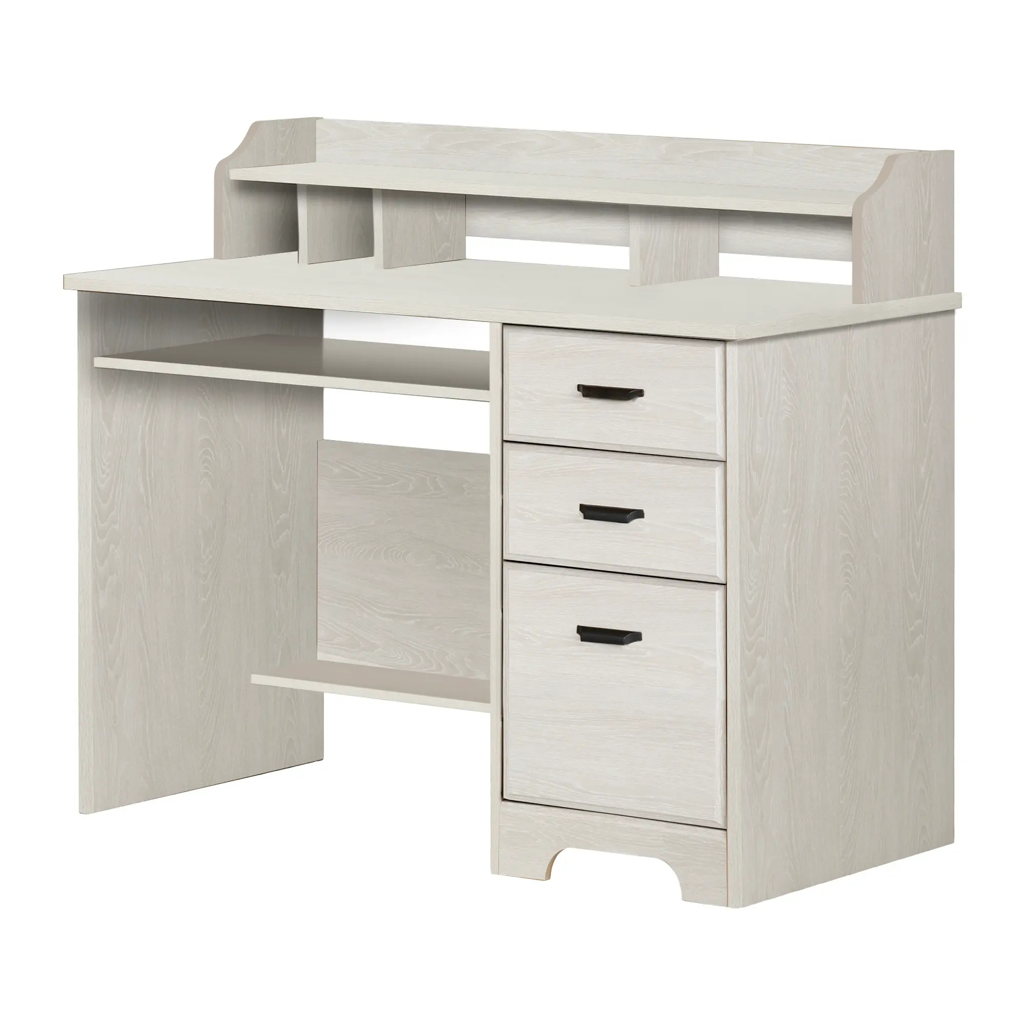 13379 Versa White Oak Computer Desk-1