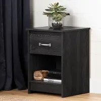 12985 Tassio Gray Oak 1-Drawer Nightstand - South Shore
