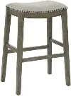 Metro Antique Gray 30  Saddle Stools, Set of 2