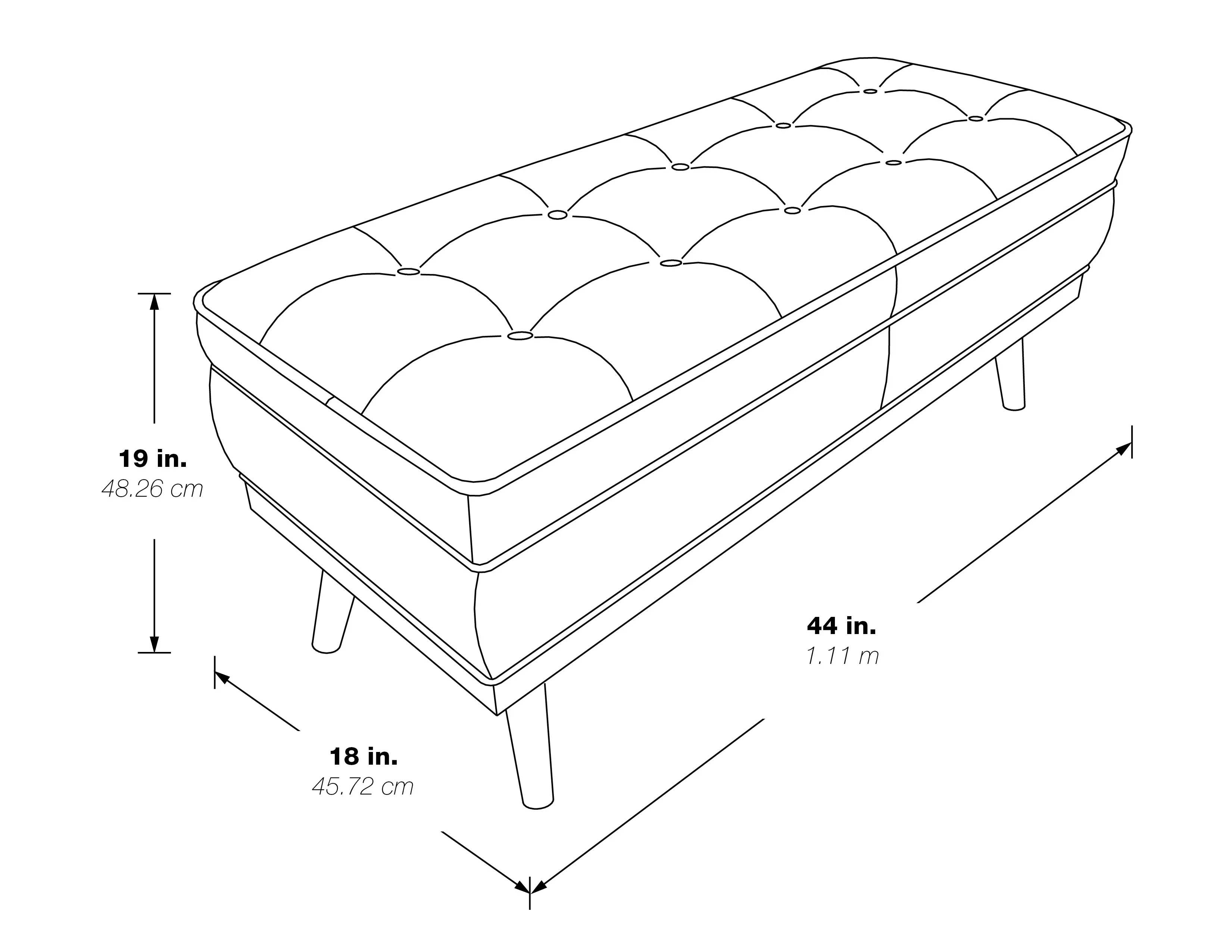 Katheryn Light Gray Storage Bench-6