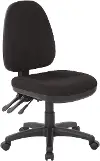 Dual Function Black Ergonomic Office Chair