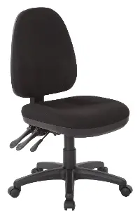 Dual Function Black Ergonomic Office Chair