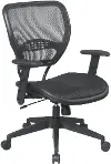 AirGrid Black 2-in-1 Tilt Control Office Chair