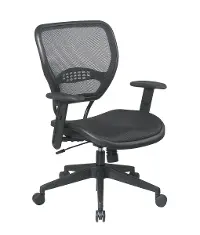 AirGrid Black 2-in-1 Tilt Control Office Chair
