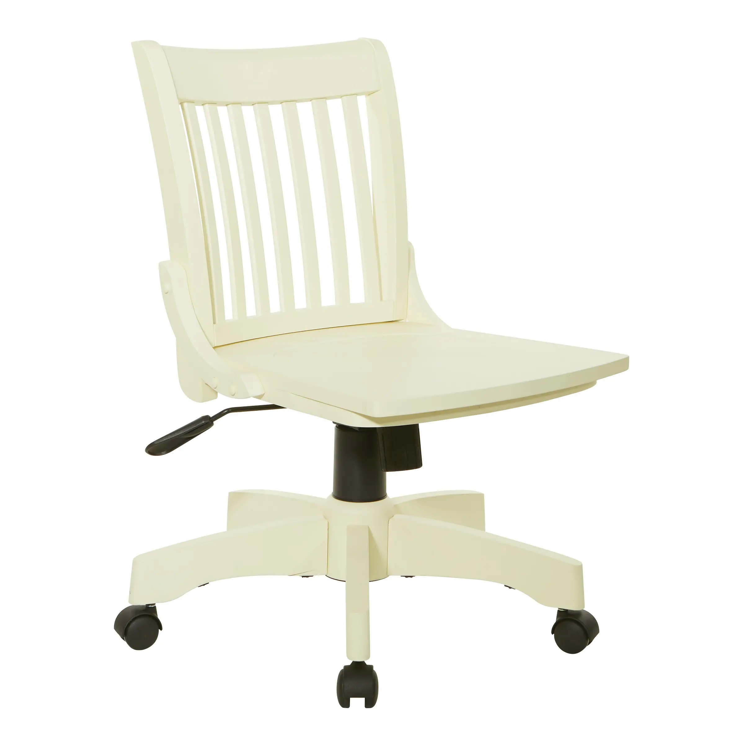 Deluxe Antique White Bankers Chair-1