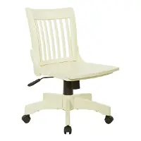Deluxe Antique White Bankers Chair