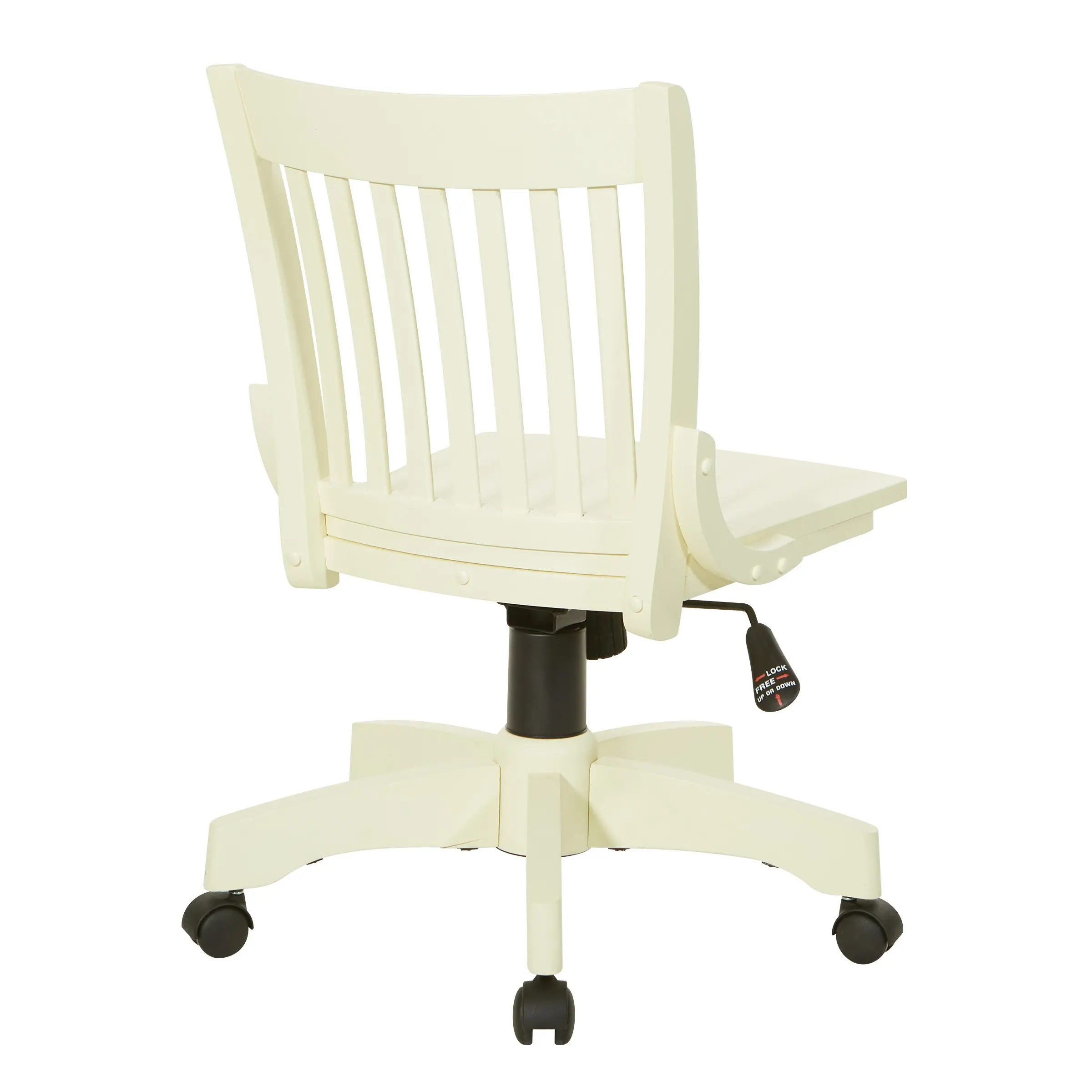 Deluxe Antique White Bankers Chair-5