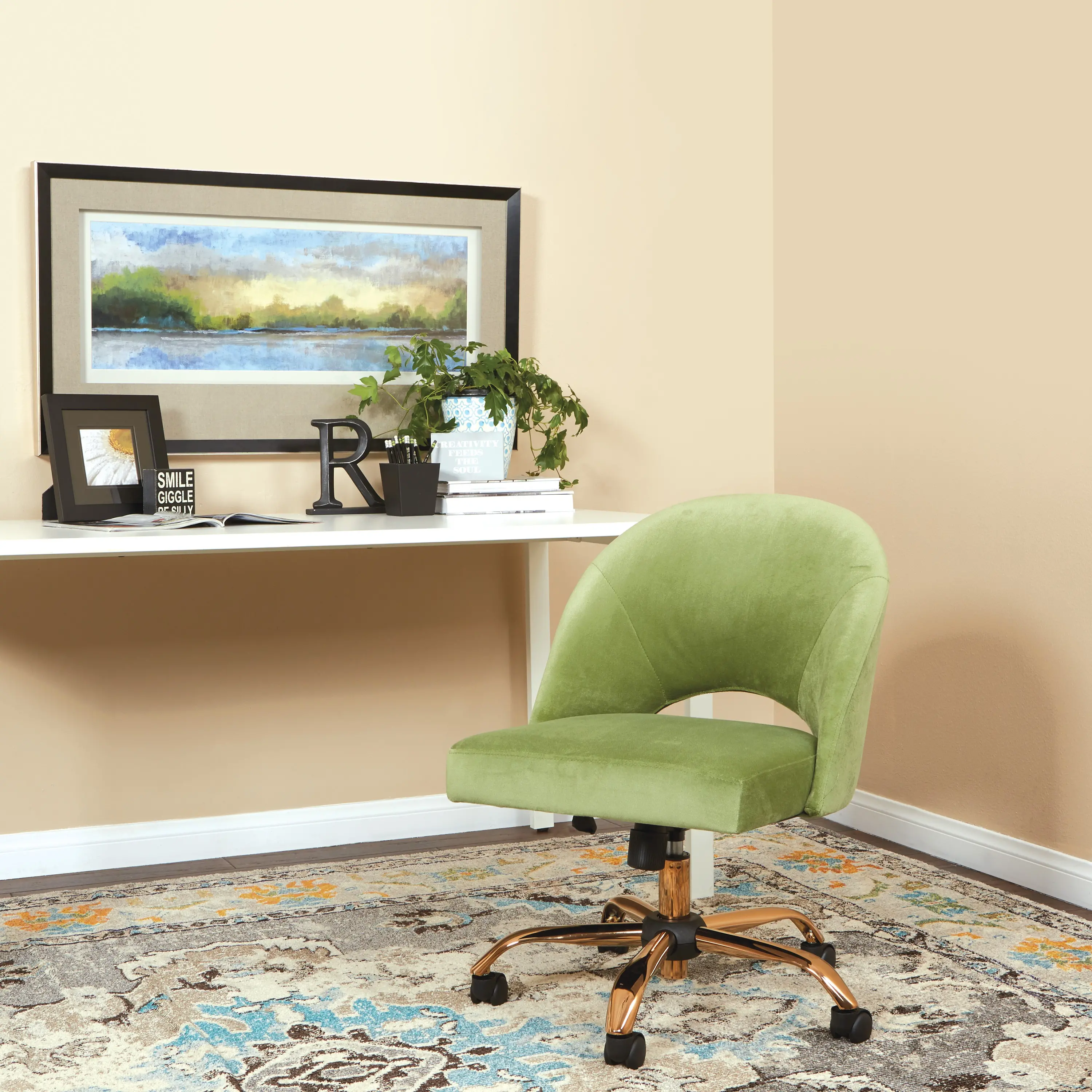 Lula Green Office Chair-2