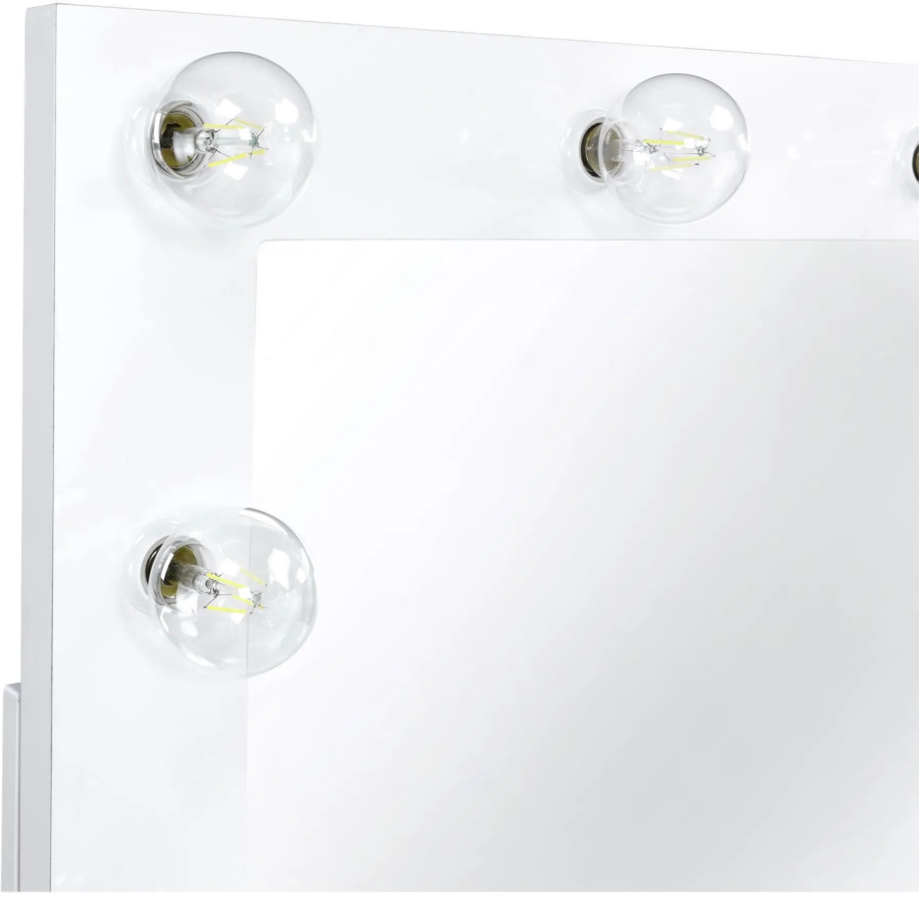 Posh White and Clear 3-Piece Vanity Set-9