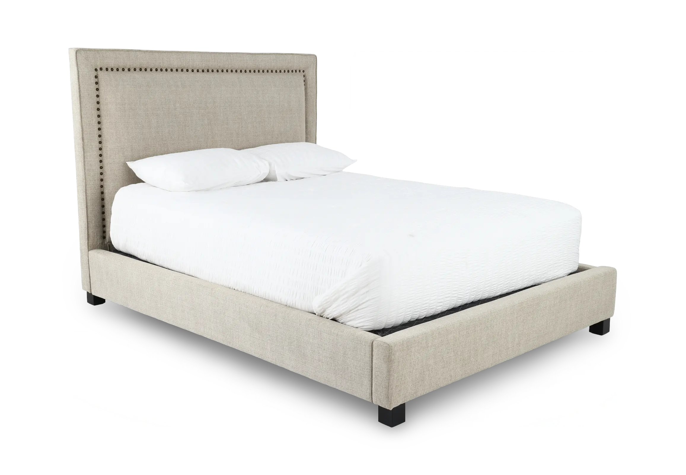 Poppy Natural Queen Upholstered Bed-1