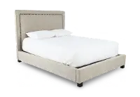 Poppy Natural King Upholstered Bed