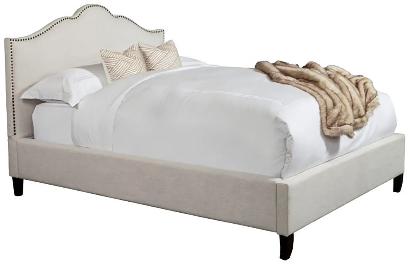 Aster Natural Queen Upholstered Bed-1